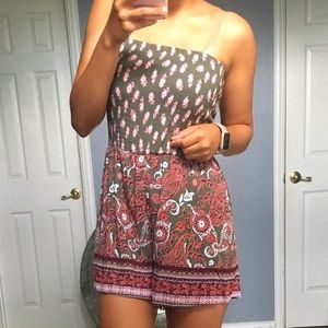 Paisley Print Romper